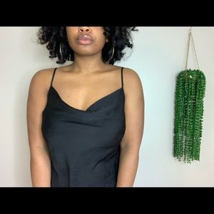 Silk black cami